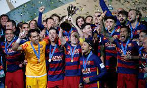 تصدر نجوم فريق برشلونة قائمة أفضل لاعبي العالم في عام 2015، في الاستفتاء الذي أجرته صحيفة ليكيب الفرنسية، بينما اكتفى البرتغالي كريستيانو رونالدو. Ø¨Ø±Ø´Ù„ÙˆÙ†Ø© ÙŠØ­Ø·Ù… Ø§Ù„Ø£Ù„Ù‚Ø§Ø¨ ÙˆÙŠØ­Ù‚Ù‚ Ø®Ù…Ø§Ø³ÙŠØ© ÙÙŠ 2015 Ø§Ù„Ø®Ù„ÙŠØ¬ Ø£ÙˆÙ†Ù„Ø§ÙŠÙ†