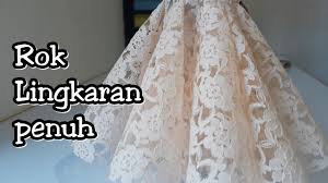 Satu meter sama dengan 1,09 yard atau 39,4 inci. Cara Membuat Rok Wedding Dress Rok Lingkaran Youtube