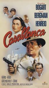Casablanca Movie Poster Humphrey Bogart 1942 Classic Hollywood Casablanca Movie Classic Movie Posters Old Movie Posters