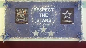 Classroom door decoration detail cowboy western theme sc st pinterest also doors bulletin boards part door rh. Dallas Cowboy Bulletin Board Walker Butte Elementary School S Nfl Door Decorating Con Math Classroom Decorations Classroom Decorations Door Decorating Contest