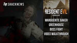 Resident Evil 7 Marquerite Baker Greenhouse Boss Fight Video Walkthrough Game Site Reviews Resident Evil Evil Fight