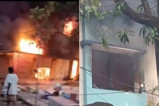 মহালয়ার সকালে হাওড়ায় বিধ্বংসী আগুন! পুড়ে খাক তিনতলা বাড়ি, আহত ১