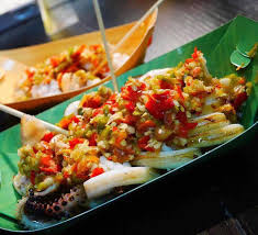 Bawang merah di blend bawang putih diblend cili kisar asam jawa garam gula secukup rasa. Viral Oh Viral Resepi Sotong Bakar Sos Thai Sedap Dan Facebook