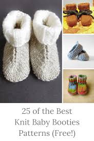Baby knitting patterns free printable. 25 Quick And Cute Knit Baby Booties Patterns Love Life Yarn