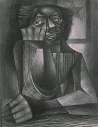 Black And White African American Art Narratives Awaiting His Return Charles White American Art African American Artist African American Art