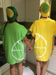 Lime And Lemon Pair Costume Halloween Costumes Friends Tween Halloween Costumes Cute Halloween Costumes