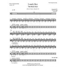 drum score the black keys lonely boy in 2019 drum