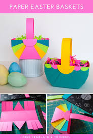 Although you cannot go wrong with regular paper. Diy Easter Basket Template Easy Easter Crafts Merriment Design