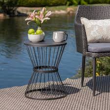 Mebane Iron Side Table Patio Side Table Metal Side Table Side Table