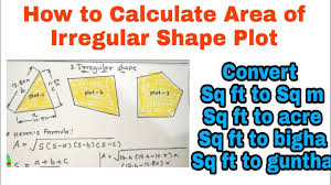 Simple online unit conversion tool to convert acres (acres) into square feet (sq ft). How To Calculate Area Of Land Area Of Irregular Shape Plot Area Conversion Youtube