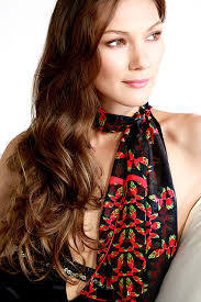Black/red Floral Long Silk Chiffon Women Scarf Birds of Paradise. Mothers  Day Gift for Her. Head Hair Neck Scarf. Tropical Print.