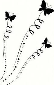 Flying Butterflies Butterfly Drawing Butterfly Wall Art Diy Rose Stencil