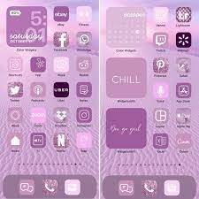 500 000 Ios 14 App Icons Purple Mood Lilac Pastel Dreamy Etsy App Icon Homescreen Iphone Iphone App Design