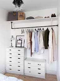 Find everything about it here. 40 Creative But Simple Clothing Rack Design Ideas Bedroom Cabinets Closet Bedroom Bedroom Storage