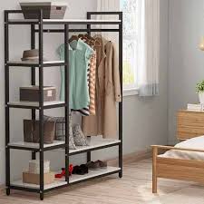 H white melamine wood freestanding closet system. 7 Freestanding Closet Organizers And Garment Racks Vurni