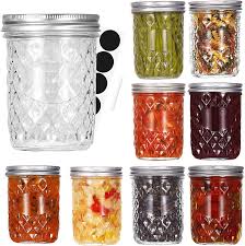 Check spelling or type a new query. Amazon Com Fruiteam 16 Oz 8 Pack Mason Jars With Lids And Bands Quilted Crystal Jars Glass Canning Jars Pint Jars Ideal For Honey Wedding Favors Shower Favors Tomato Based Juices Sauces