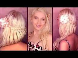 Long hair looks precious with half up half down style. Braided Prom Hairstyle For Medium Long Hair Wedding Half Up Half Down Do With Curls Youtube