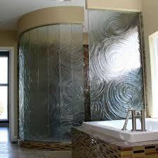 Single plastic curtain or two layers with plastic inside and fabric outside. Frameless Custom Glass Shower Enclosures Orange County Ca Cast Etched Carved And Sculpted
