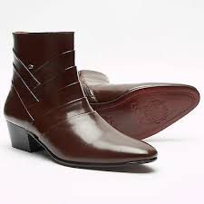 Black Ankle Boots With Brown Heel Details About Lucini Mens Side Zip Leather Cuban Heel Boots Black Brown Colour Cuban Heel Boots Black Heel Boots Brown Ankle Boots