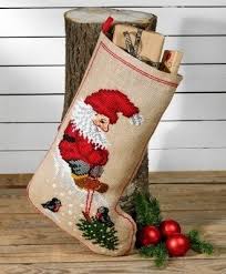 Please select in multiples of 1. Permin Elf Christmas Tree Stocking Cross Stitch Kit 418270 123stitch