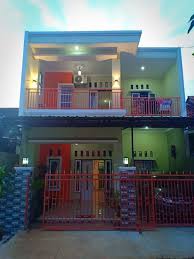 Desain rumah minimalis 2 lantai type 45 terbaru dengan pintu kaca dan penataan jendela yang keren. Lingkar Warna 35 Desain Tampak Depan Rumah Minimalis