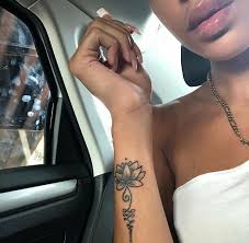 Tattoos For Girls Flower Stunning Tattoo Diytattoopermanent Girls Initialtattoo Phoenixtat Hand Tattoos Side Wrist Tattoos Wrist Tattoos For Women