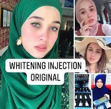 Ragam produk untuk memutihkan kulit, terdiri dari 2 jenis yaitu: Whitening Injection Original Posts Facebook