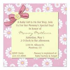 Pretty Pink Daisies Baby Girl Shower Invitation Zazzle Com Baby Shower Invites For Girl Colorful Baby Shower Invitations Floral Baby Shower Invitations
