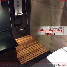 Rulo Seklinde Katlanabilen Ahsap Dus Izgarasi Duslar Banyo Rahat