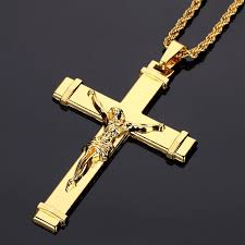 Maybe you would like to learn more about one of these? Nyuk 10pcs Lot Gold Plated Jesus Cross Necklaces Pendants Mens Jewelry Crucifix Gold Christian Jewelry F Gold Chains For Men Christian Jewelry Chains For Men
