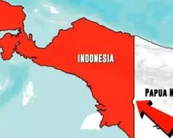 Gambar Peta batas Indonesia dan Papua Nugini