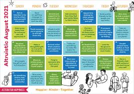 Jul 26, 2021 · date/time event/location; Action For Happiness