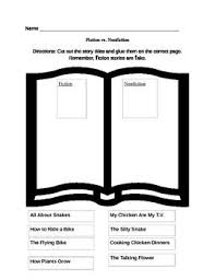 Fiction Vs Nonfiction Worksheet Fiction Vs Nonfiction School Library Activities Nonfiction