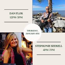 These two are bringing the tunes today! Come see Dan Flok, 12-3PM, followed  by Stephonie Seekell, 4-7PM. 🎶