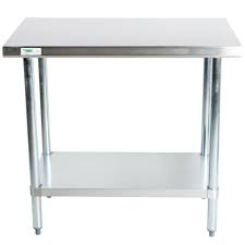 Regency 24 X 36 18 Gauge 304 Stainless Steel Commercial Work Table With Galvanized Legs And Undershelf Stainless Steel Work Table Work Table Stackable Dining Chairs