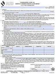 California rental agreement forms and landlord resources. California Association Of Realtors Rental Application