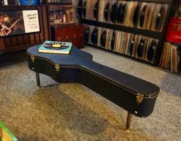 Another Guitar Case Coffee Table Finished And In My Life So Far Guitar Case Guitar Room Guitar