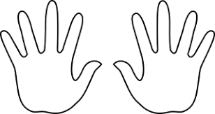 Finger Prints Lesson Hands Can Also Be Used To Count To 10 By 10s To One Hundred Hand Outline Free Clip Art Hand Clipart
