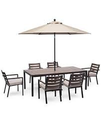 furniture stockholm outdoor aluminum 7 pc dining set 84 rectangle dining table dining set dining chair cushions