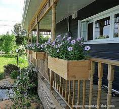 How big of a planter do you need for a railing? Diy Planter Box Build A Cheap Wooden Deck Rail Planter Box Flower Boxes For Railings Deck Planters Railing Planters