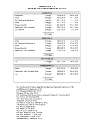 September 6 (monday) thanksgiving recess. Kalendar Akademik Um