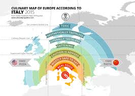 Atlasofprejudice Culinary Map Of Europe According To Italy From Atlas Of Prejudice The Complete Stereotype Map Collection By Yanko Europe Map Map Italy Map