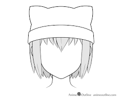 How To Draw Anime Hats Head Ware Animeoutline Anime Drawings Drawing Anime Bodies Anime Hats