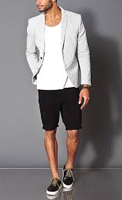 Black And White Shorts Outfit Men Mens Clothing And Apparel Suits T Shirts Jeans Forever 21 Menswear Mens Fashion Summer Mens Outfits