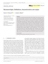 Kitchen worktops are definitely what defines a kitchen. Pdf Basement Highs Definitions Characterisation And Origins