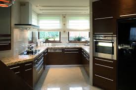 surprising modern dark wood kitchen