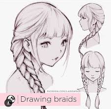 Anime Art Reference Tutorials On Instagram Follow Arttoolbook For More Hey Guys Be Sure And Ch Drawing Hair Braid How To Draw Braids Drawing Hair Tutorial
