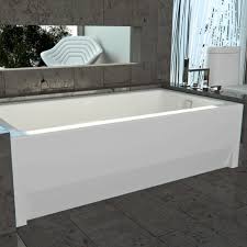 Alcove soaking tub shower combo. Alcove Tub Bathtub With Skirt Flange For 3 Wall Alcove