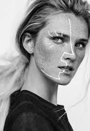 Black And White Face Paint Ideas Get The Make Up Wheretoget Black And White Makeup Photoshoot Makeup White Makeup