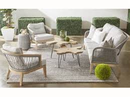 Essentials For Living Outdoor Woven Gray Cushion Lounge Set Efl68173plasggtset